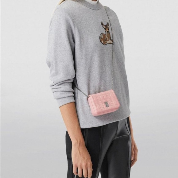 Burberry Handbags - Burberry Lola micro crossbody blush pink NEW